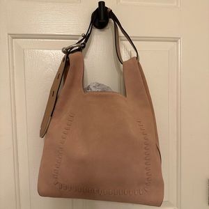 Rebecca Minkoff Blush Suede Hobo Bag